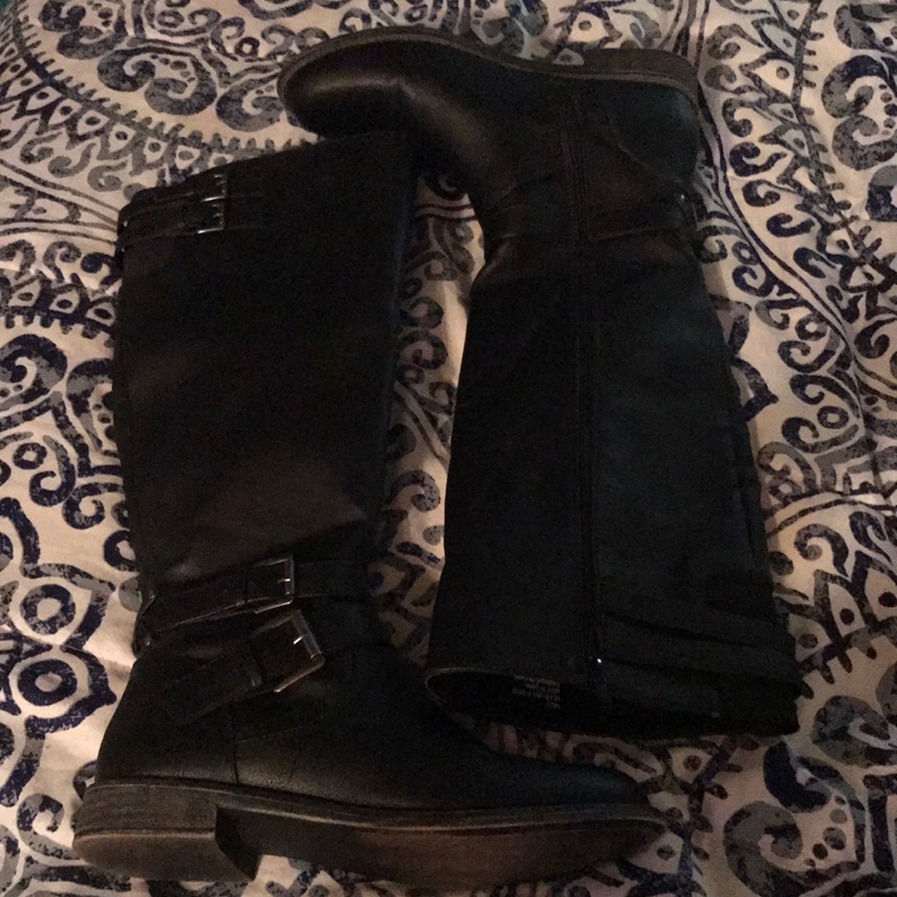 Just Fab Women’s black dress boots sz. 8.5 wore once